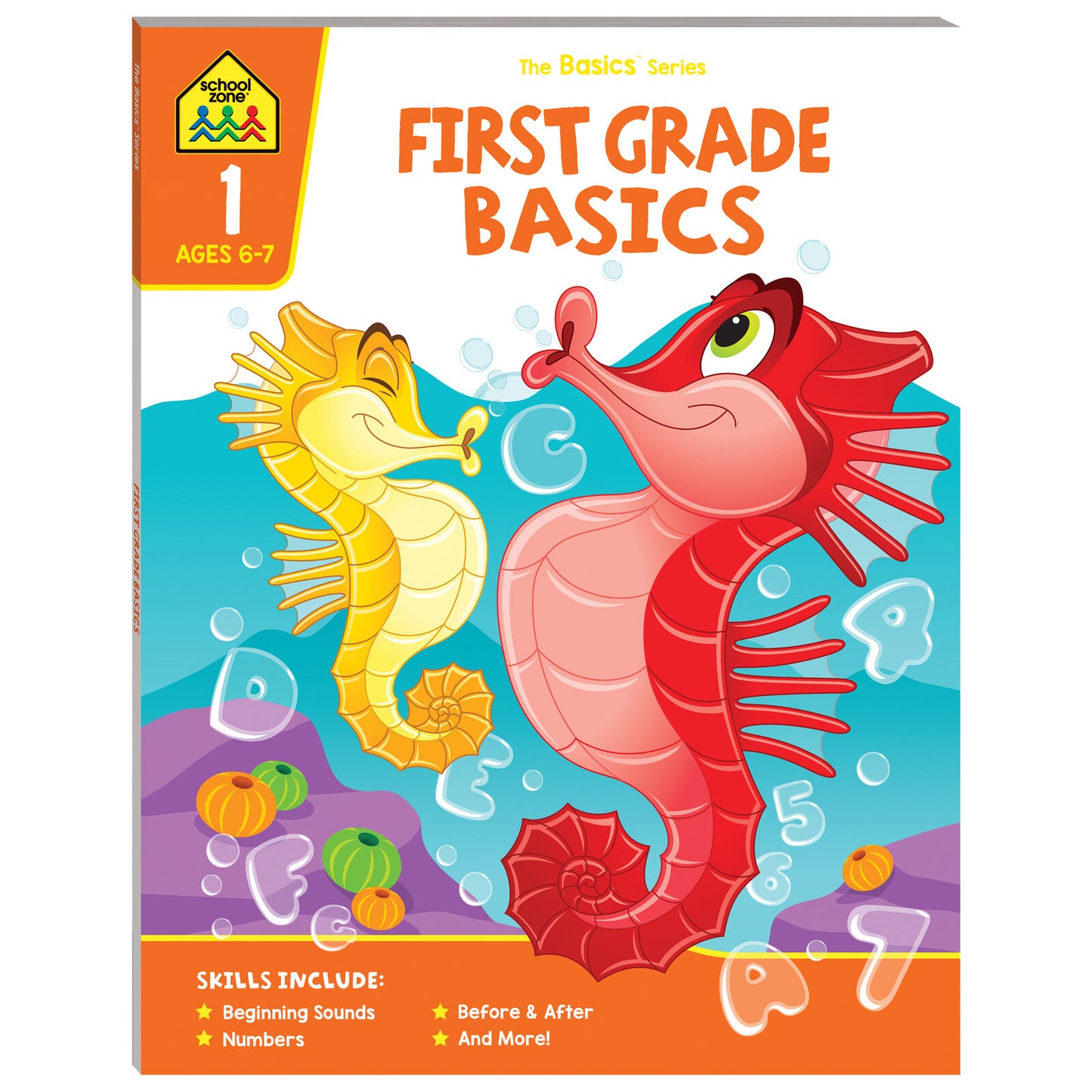School Zone Educational Work Book - First Grade Basics Ages 6-7