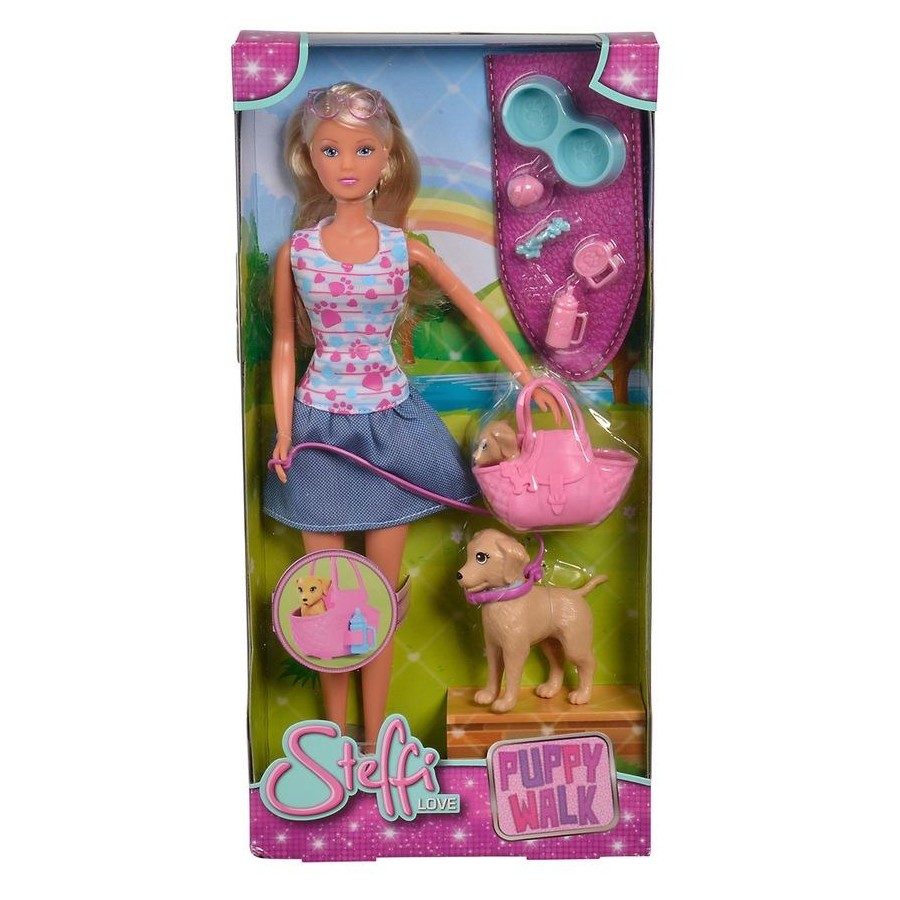 Steffi Love- Puppy Walk Doll Playset