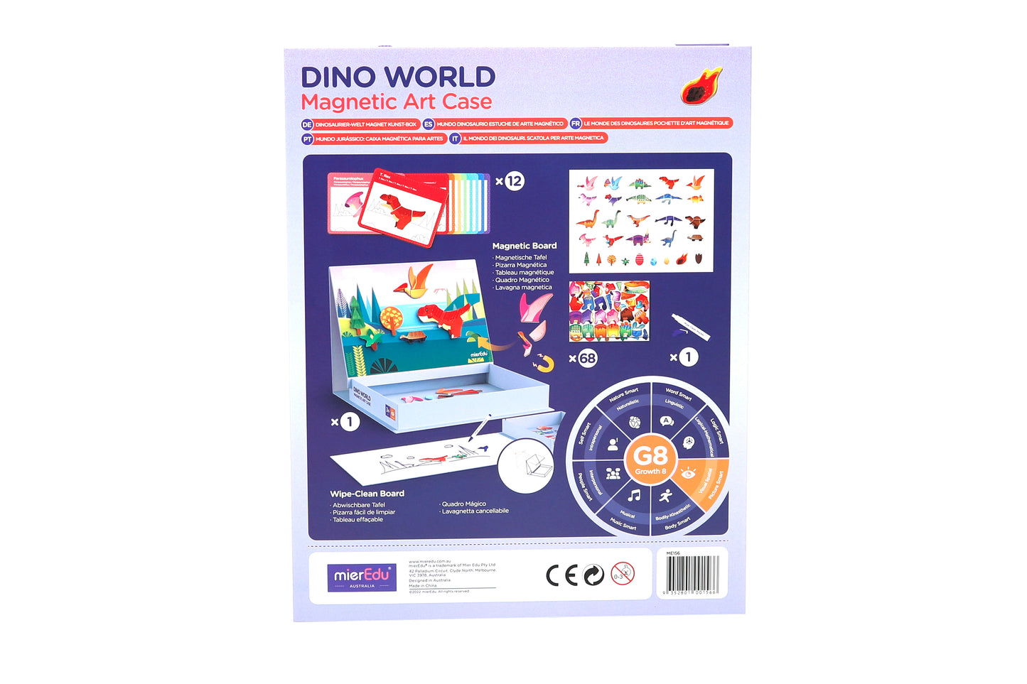 MierEdu- Magnetic Art Case - Dino World