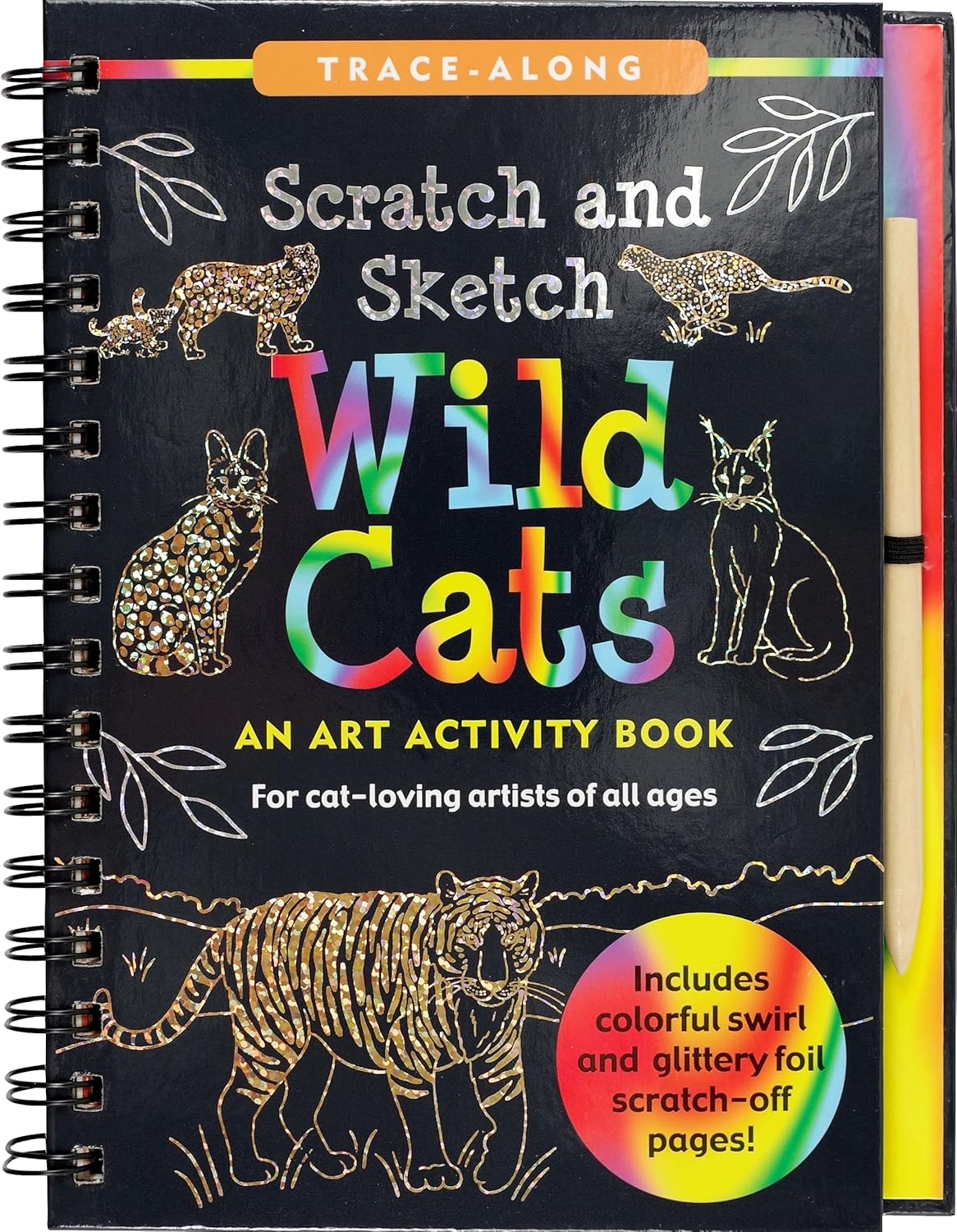 Peter Pauper - Scratch & Sketch - Wild Cats - Timbertime Toys