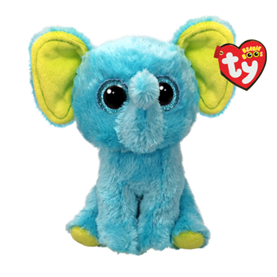 TY Beanie Boos Regular - Trunkles the Blue Elephant