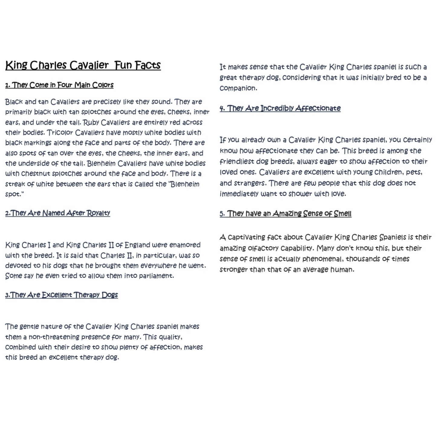 Sleepy Tails - King Charles Spaniel - Sleeping