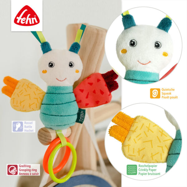 Fehn Mini Butterfly Babies Rattle Toy