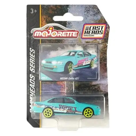 Majorette Casthead Series - Nissan Cefiro A31 Toy Diecast Car "Drift"