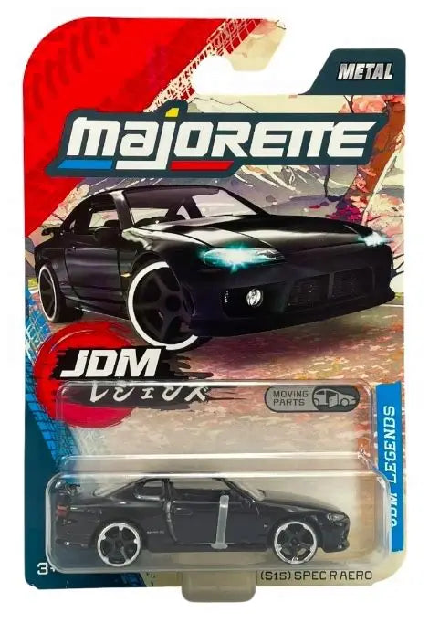 Majorette JDM Legends Nissan Silvia S15 Spec R Aero Black