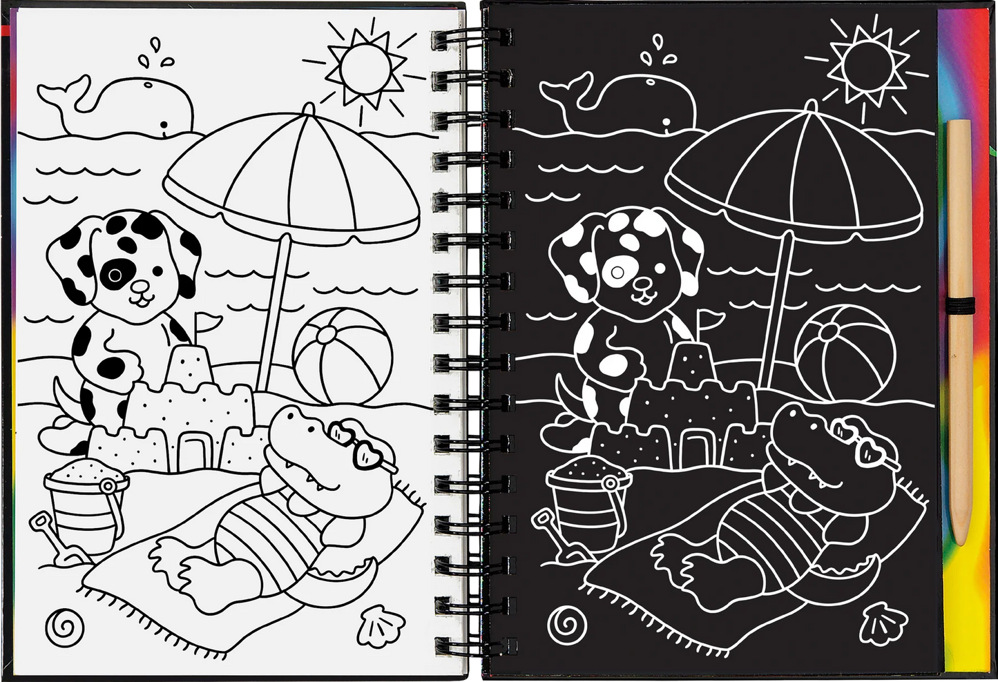Peter Paupoer Scratch & Sketch Book - Cozy Animals