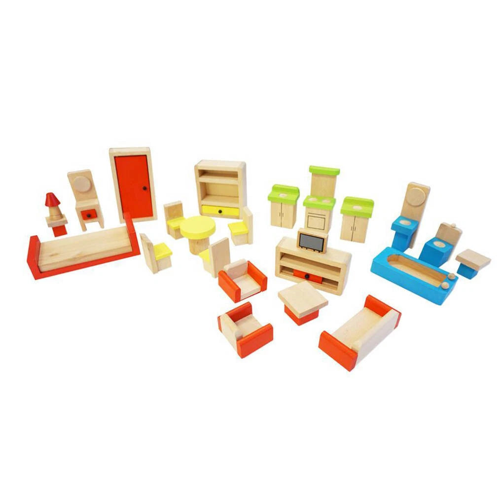 Fun Factory - Wooden dolls house furniture - Timbertime Toys