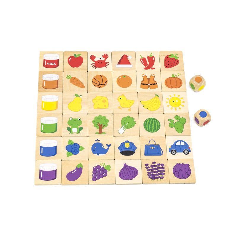 Viga - Wooden Learning Colours Puzzle Set - Timbertime Toys