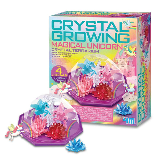 4M Crystal Growing Magical Unicorn & Terrarium