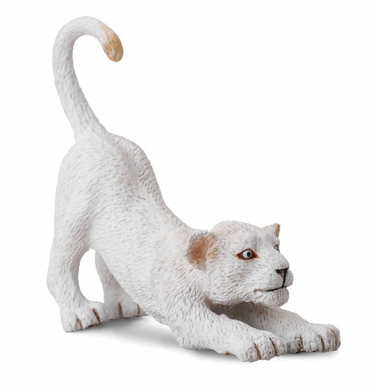 CollectA - White Lion Cub stretching - Timbertime Toys
