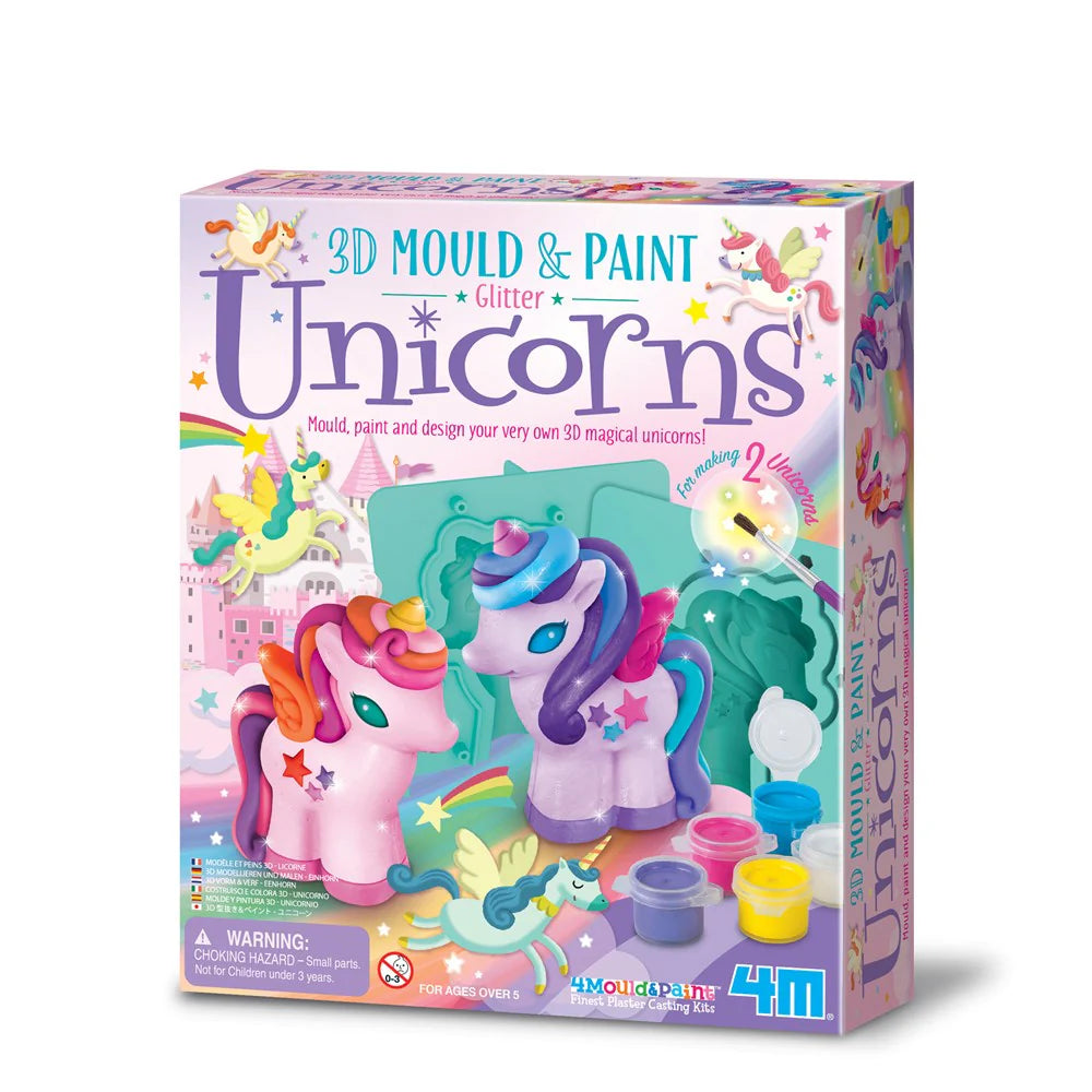 4M- Mould and Paint 3D Glitter Unicorns