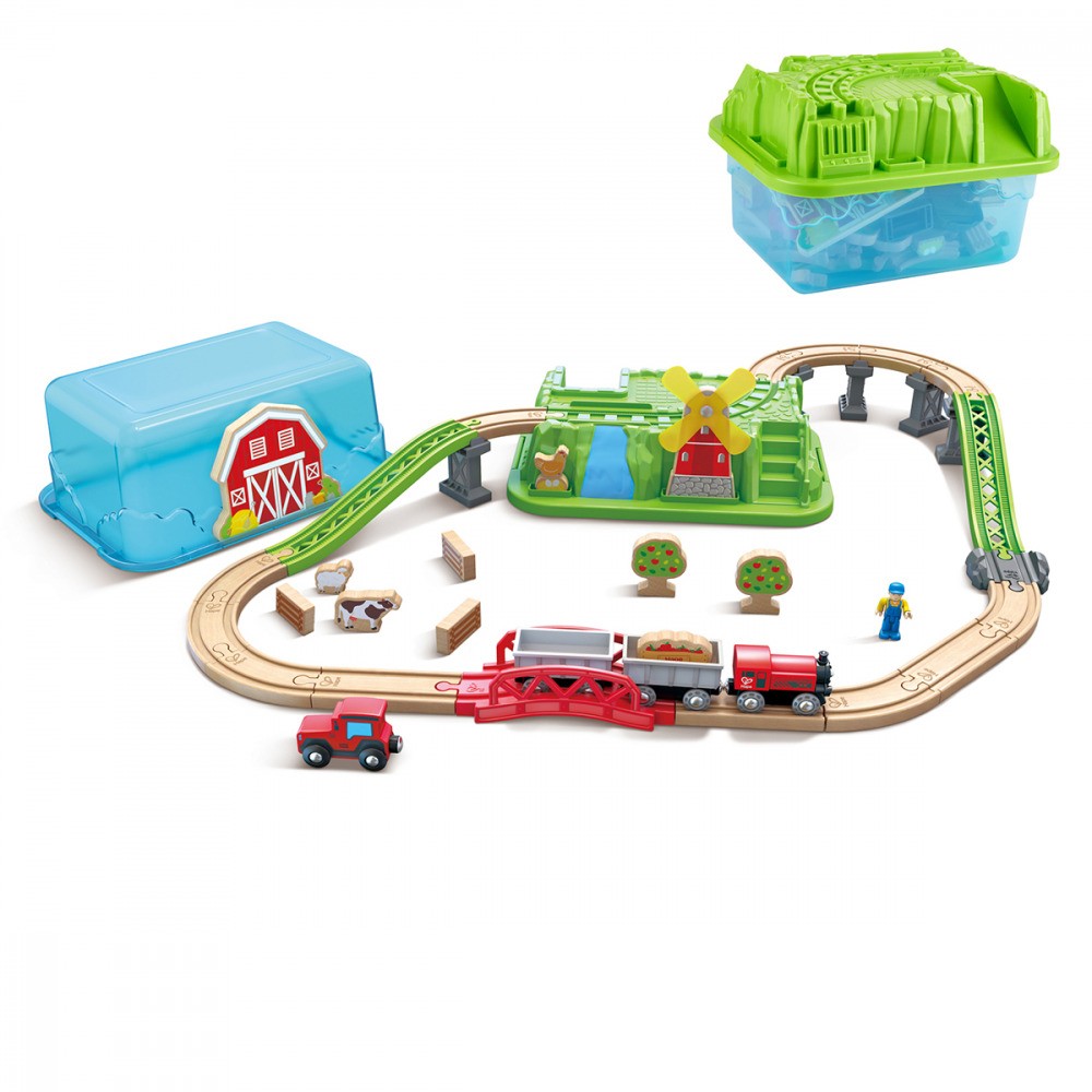 Hape - Country Train Bucket Set