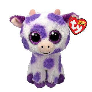 TY Beanie Boos Regular - Ethel the Spotted Purple Cow