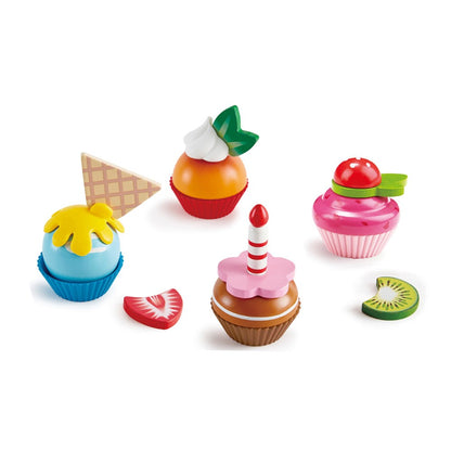 Hape - Wooden Cupcakes Play Set