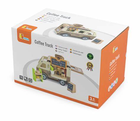 Viga - Wooden Coffee Truck - Timbertime Toys