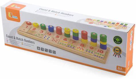 Viga - Wooden Counting Numbers - Timbertime Toys