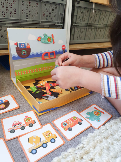 MierEdu - Vehicles Magnetic Art Case