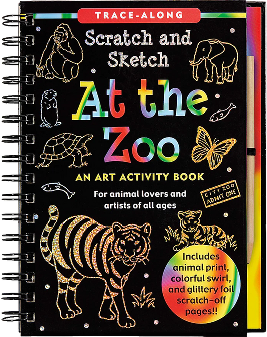 Peter Pauper - Scratch & Sketch - At The Zoo - Timbertime Toys