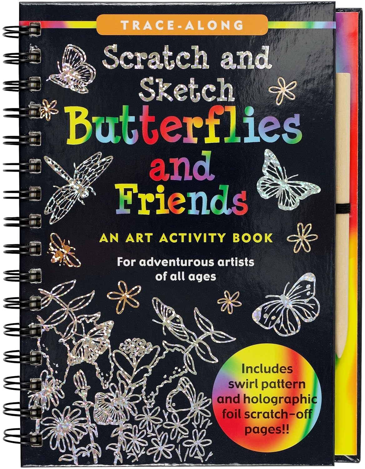 Peter Pauper - Scratch & Sketch - Butterflies And Friends - Timbertime Toys