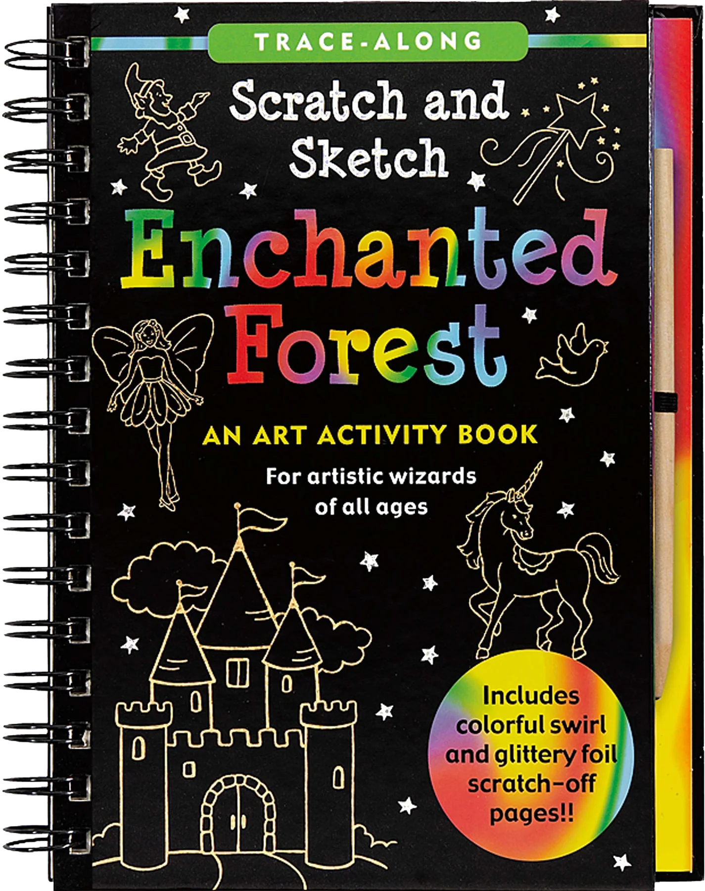 Peter Pauper - Scratch & Sketch - Enchanted Forest - Timbertime Toys
