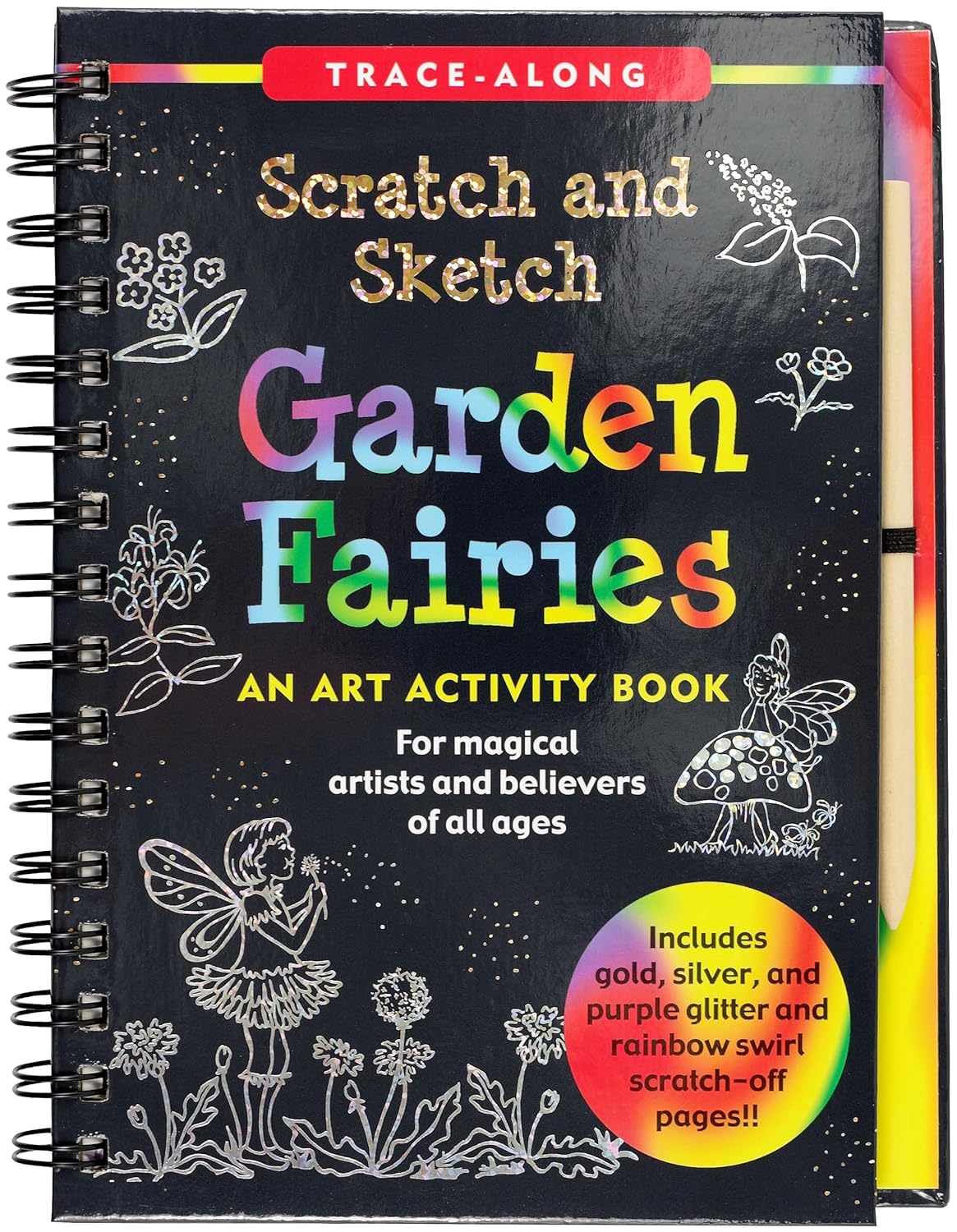 Peter Pauper - Scratch & Sketch - Garden Fairies - Timbertime Toys