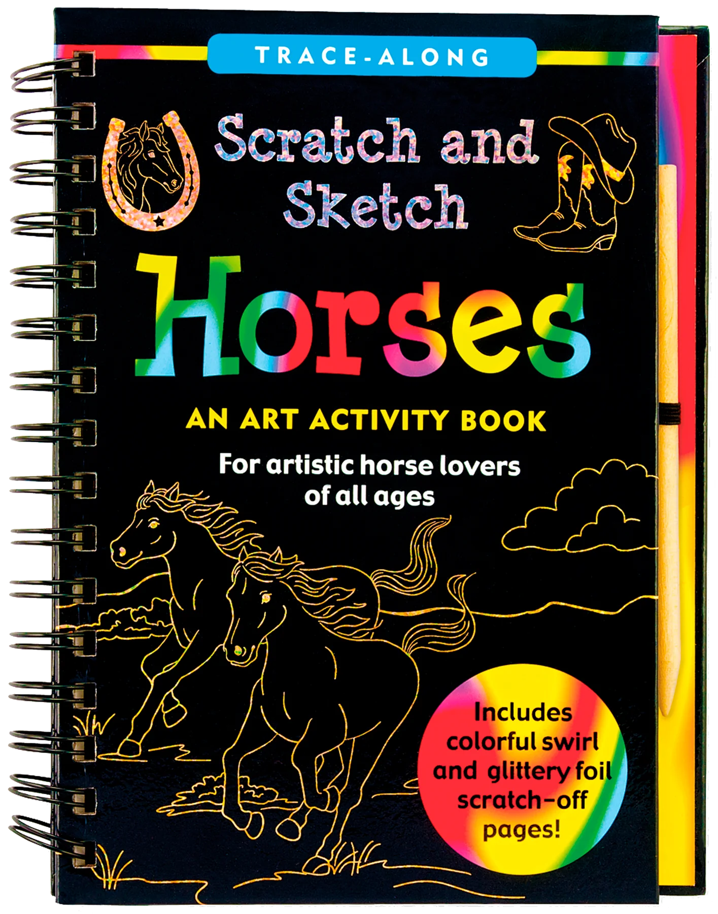 Peter Pauper - Scratch & Sketch - Horses - Timbertime Toys