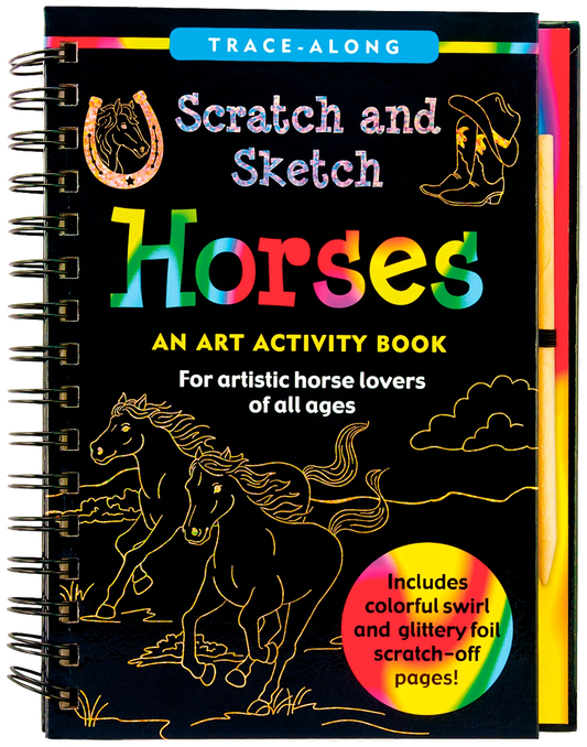 Peter Pauper - Scratch & Sketch - Horses - Timbertime Toys