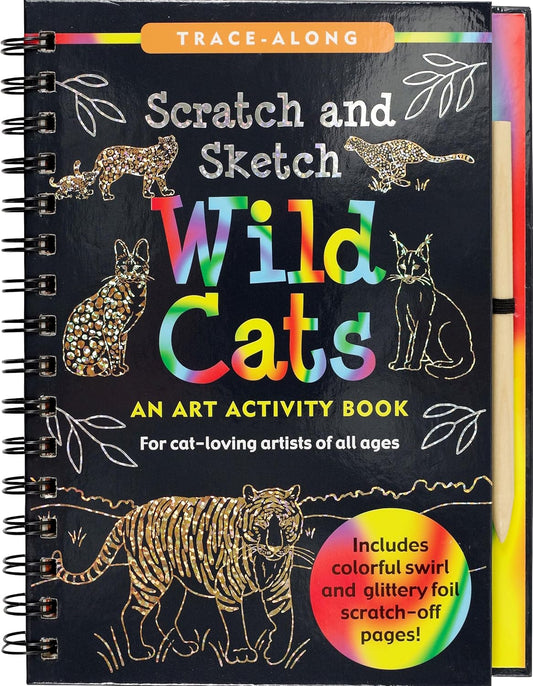 Peter Pauper - Scratch & Sketch - Wild Cats - Timbertime Toys