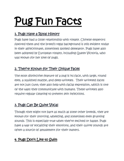 Sleepy Tails - Pug - Sleeping