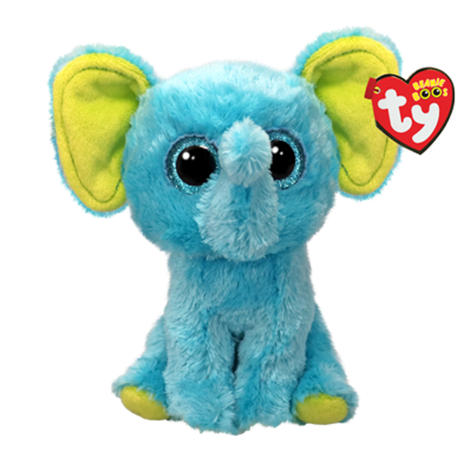 TY Beanie Boos Regular - Trunkles the Blue Elephant