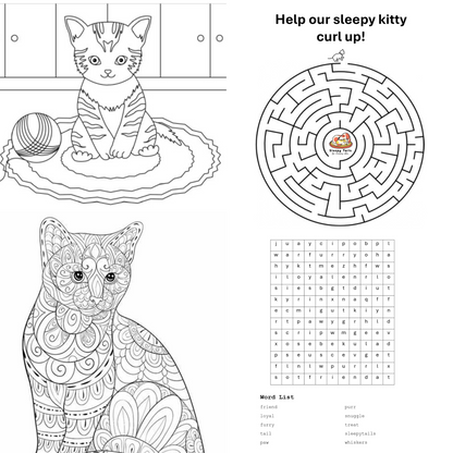 Sleepy Tails - Breathing - Grey Cat