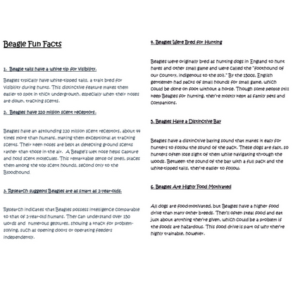 Sleepy Tails - Beagle - Sleeping