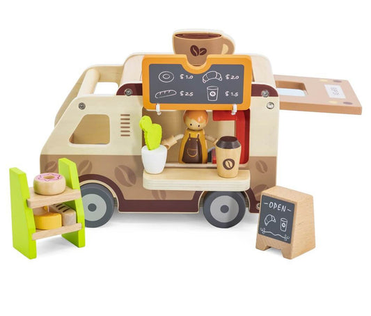 Viga - Wooden Coffee Truck - Timbertime Toys
