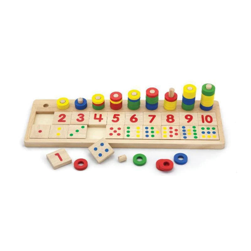 Viga - Wooden Counting Numbers - Timbertime Toys