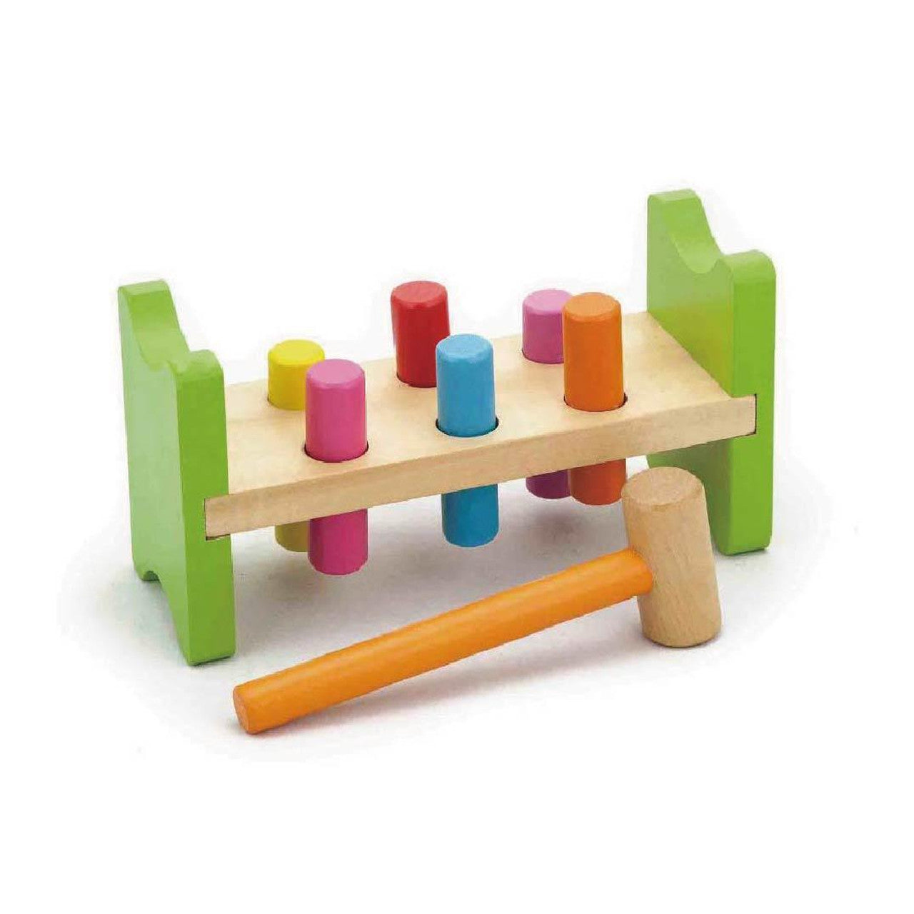 Viga - Wooden Pound-a-peg - Timbertime Toys