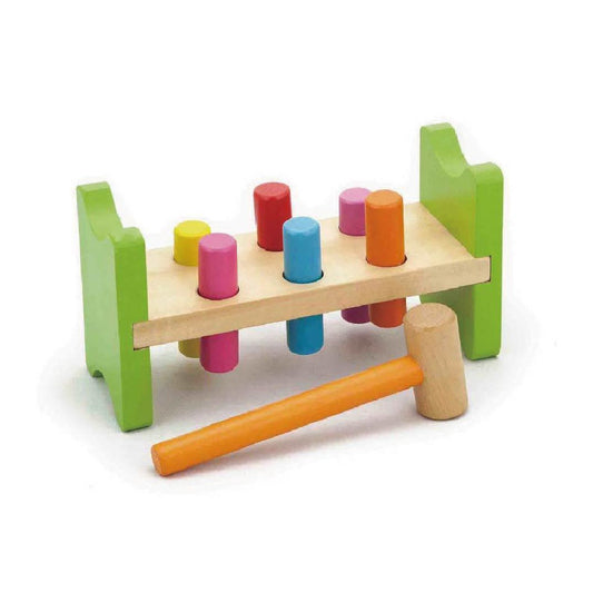 Viga - Wooden Pound-a-peg - Timbertime Toys