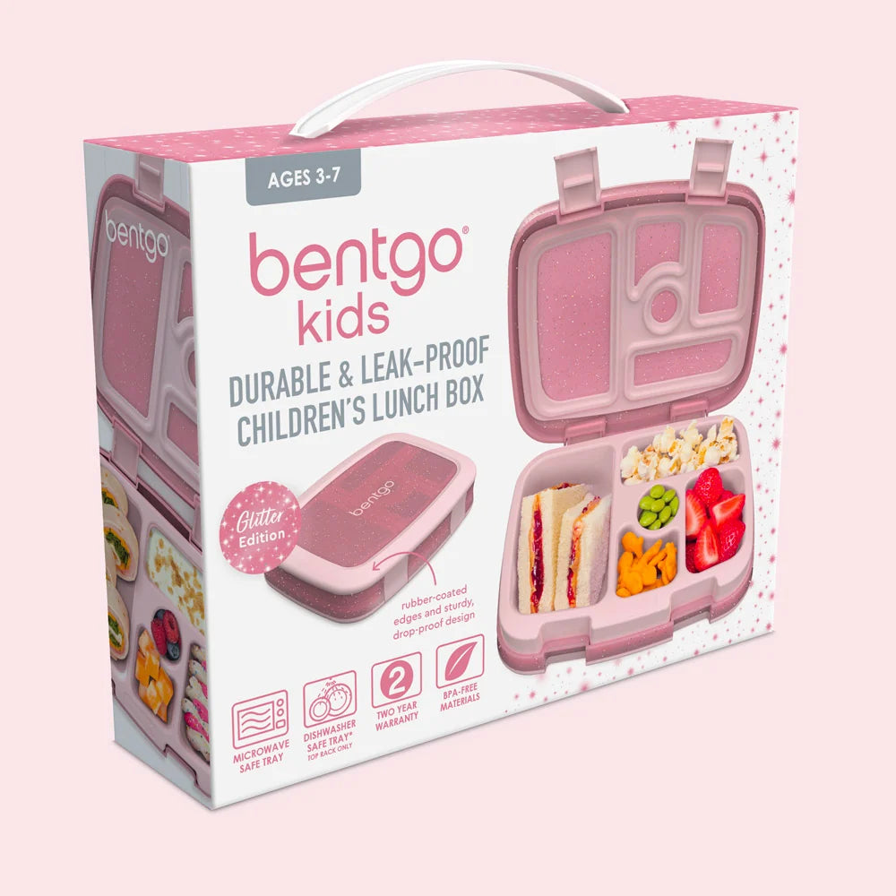 Bentgo Kids Durable & Leak-Proof Children's Lunch Box  - Butterlies & Rainbows