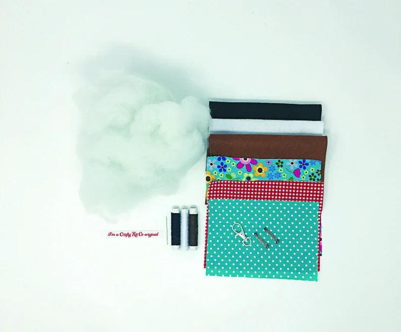 The Crafty Kit Company  3 Felt Puppies Sewing Kit