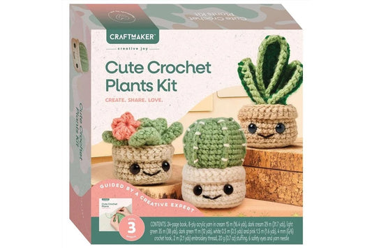 Craftmaker Cute Crochet Plants Kit