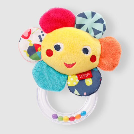 Fehn Rattle Ring Flower - Timbertime Toys