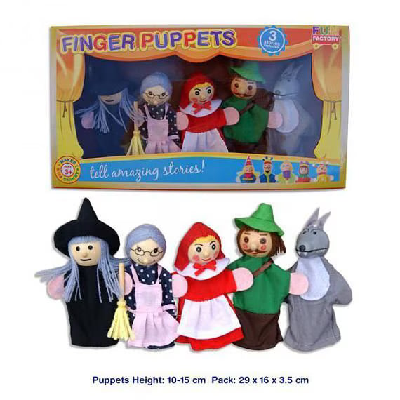 Fun Factory - Finger puppets - Little Red Riding Hood - Timbertime Toys