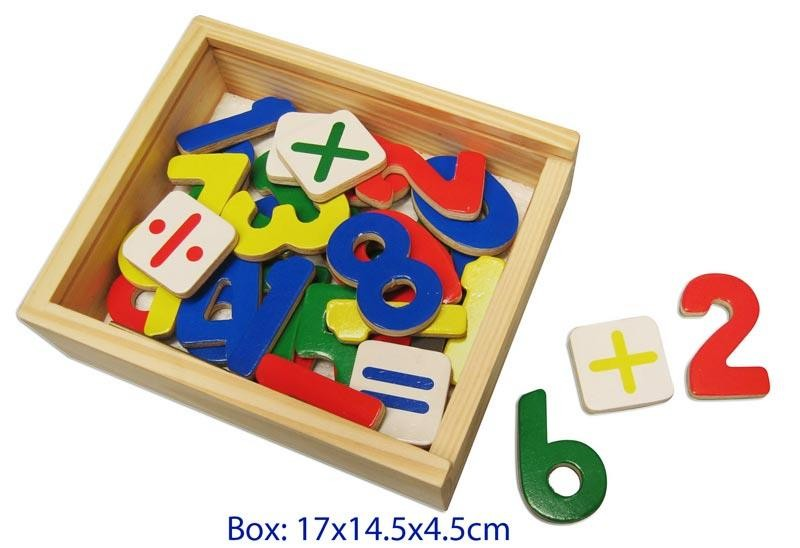 Fun Factory - Wooden magnetic numbers 37 pieces - Timbertime Toys