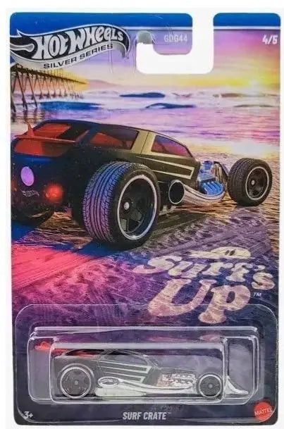 Hot Wheels Silver Series Surf Crate Black Diecast Toy Car