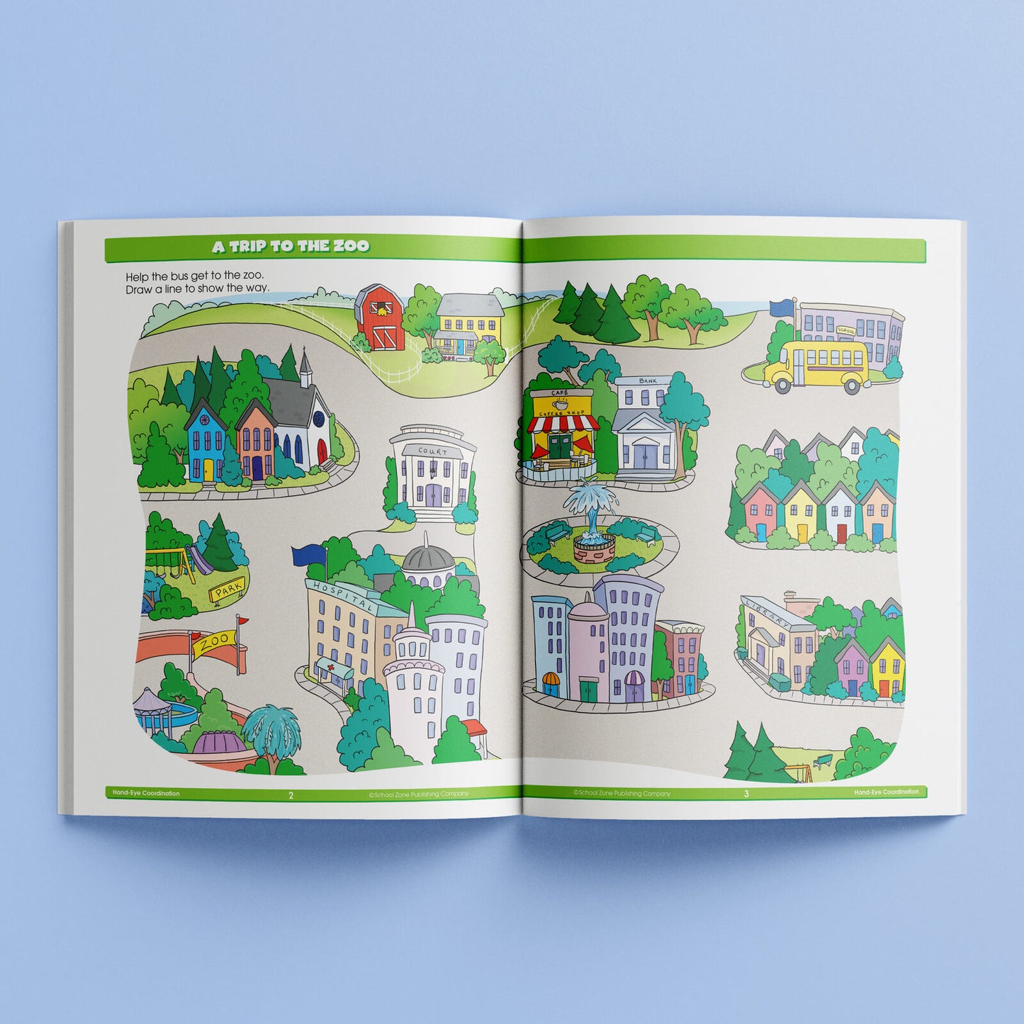 School Zone Educational Work Book - Kindergarten Basics Ages 4-6