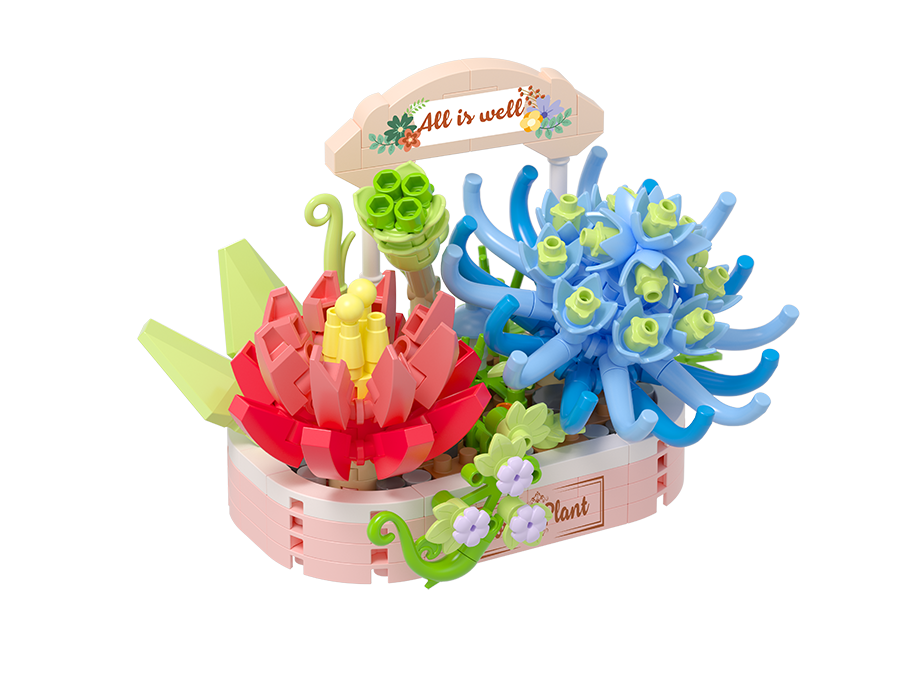 Koko Bricks Blessings of Succulents Series - Winner's Circle - 271pcs