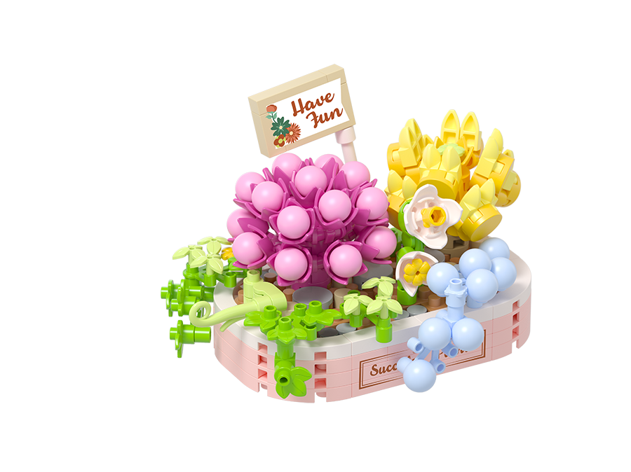 Koko Bricks Blessings of Succulents Series - Reunion and Happiness - 249pcs