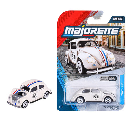 Majorette Vintage - Volkswagen Kaefer Diecast Toy Car - White