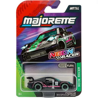 Majorette Neon Racer Porsche 911 GT3 Cup Diecast Toy Car - Timbertime Toys