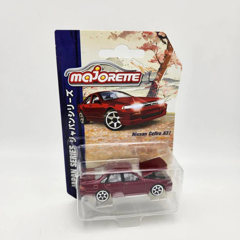 Majorette Japan Series Nissan Cefiro A31 Diecast Toy Car - Red Coloured - Timbertime Toys