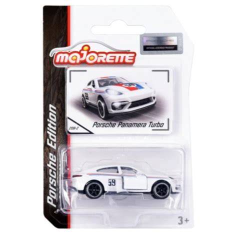 Majorette Porsche Edition - White Panamera Turbo Diecast Toy Car - Timbertime Toys